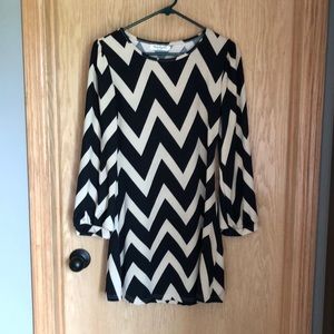 Chevron mini dress